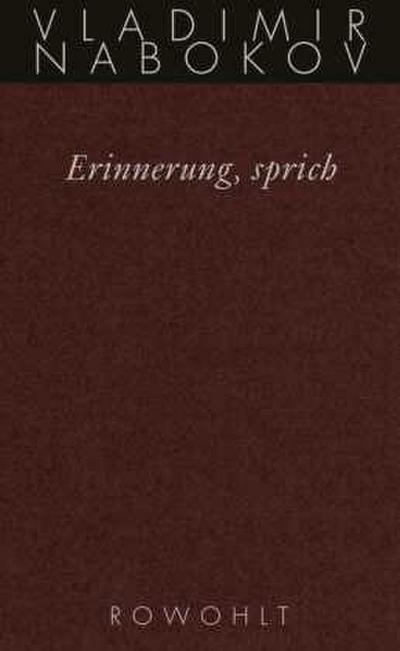 Gesammelte Werke 22. Erinnerung, sprich