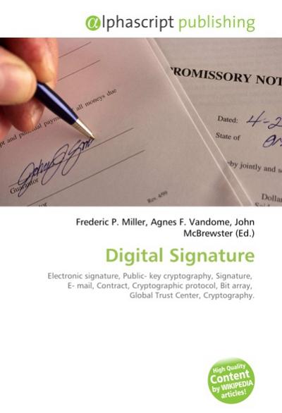 Digital Signature - Frederic P. Miller
