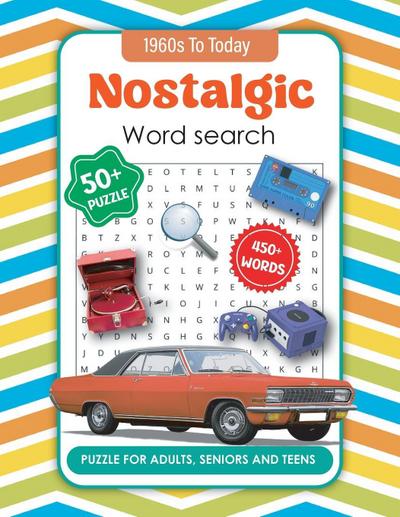Nostalgic Word Search Book for Adults and Seniors