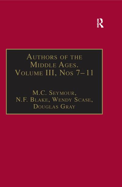 Authors of the Middle Ages, Volume III, Nos 7-11
