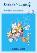 Sprachfreunde - Sprechen - Schreiben - Spielen - Ausgabe Süd (Sachsen, Sachsen-Anhalt, Thüringen) - Neubearbeitung 2015 - 4. Schuljahr: Arbeitsheft - Schulausgangsschrift