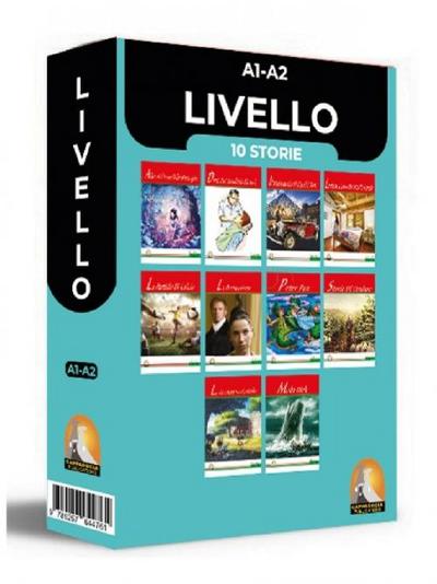 Italyanca Hikaye 10lu Hikaye Seti Kutu Tanitim A1-A2 Seviyelerinde