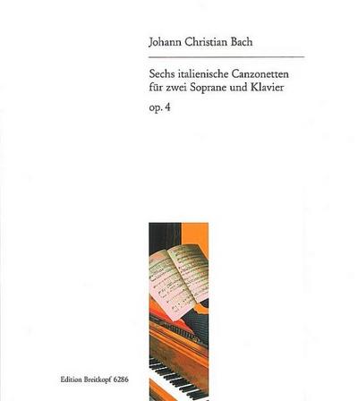 6 italienische Canzonetten op.4für 2 Soprane und Klavier