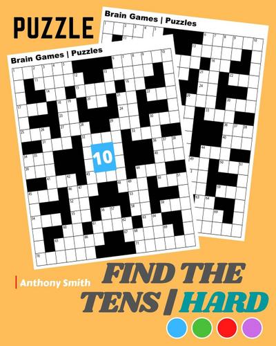 Smith, A: NEW!! Find the Tens Math Puzzle For Adults Hard Ch