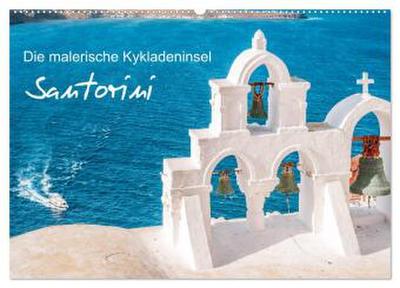 Santorini - Die malerische Kykladeninsel (Wandkalender 2026 DIN A2 quer), CALVENDO Monatskalender