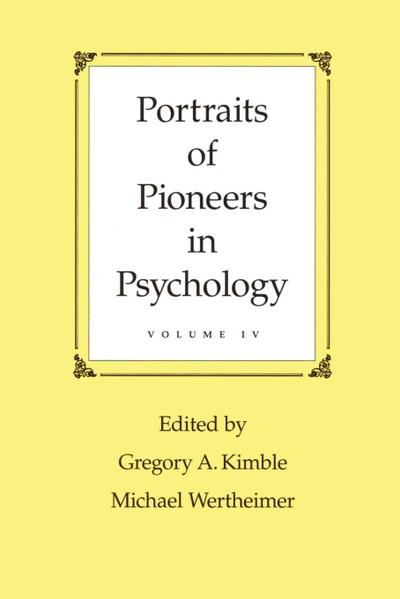 Portraits of Pioneers in Psychology