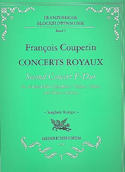Concerts Royaux Second ConcertF-Dur für Altblockflöte unb bc.
