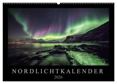 Nordlichtkalender (Wandkalender 2026 DIN A2 quer), CALVENDO Monatskalender