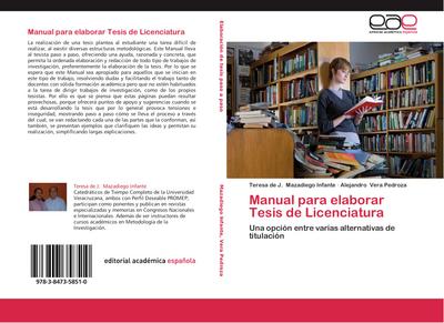 Manual para elaborar Tesis de Licenciatura