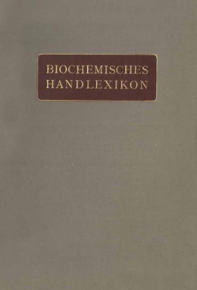 Biochemisches Handlexikon