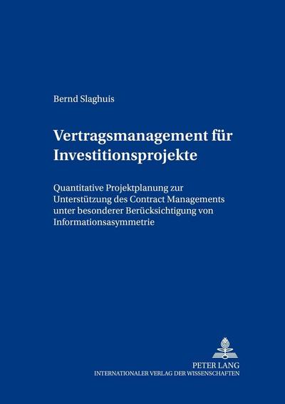 Vertragsmanagement für Investitionsprojekte