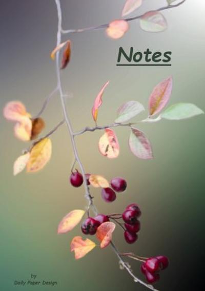 Notizbuch A5 dotted [Rose Hip - Hagebutte] Softcover von Daily Paper Design | 80 Seiten | als Tagebuch, Bullet Journal, Notizheft | FSC-zertifiziert & aus nachhaltiger und umweltschonender Forstwirtschaft