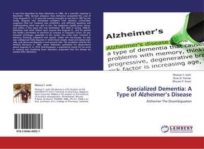 Specialized Dementia: A Type of Alzheimer’s Disease
