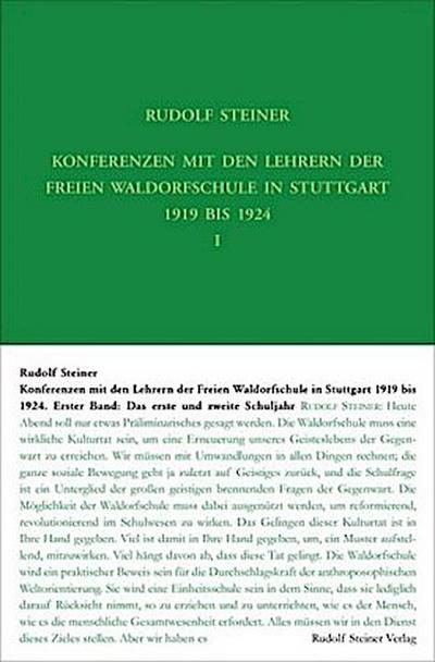 Konferenzen mit den Lehrern der Freien Waldorfschule 1919 bis 1924, 3 Teile