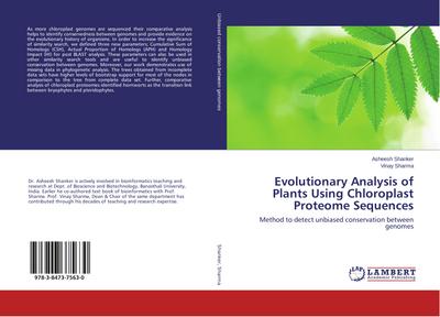 Evolutionary Analysis of Plants Using Chloroplast Proteome Sequences