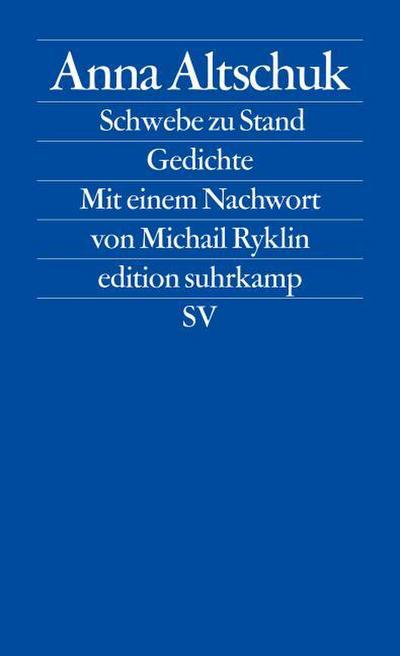 schwebe zu stand: Gedichte