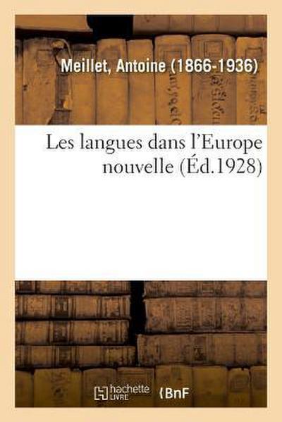 Les Langues Dans l’Europe Nouvelle