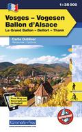 Kümmerly+Frey Outdoorkarte Vogesen/Vosges, Ballon d’Alsace 1:35.000