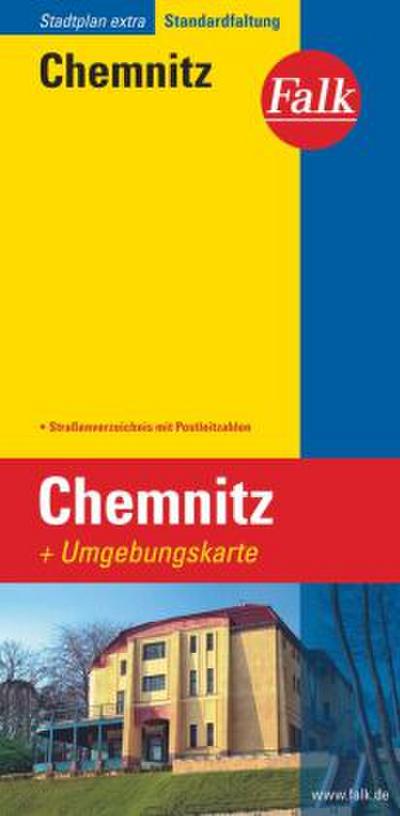 Falk Stadtplan Extra Standardfaltung Chemnitz 1:20 000