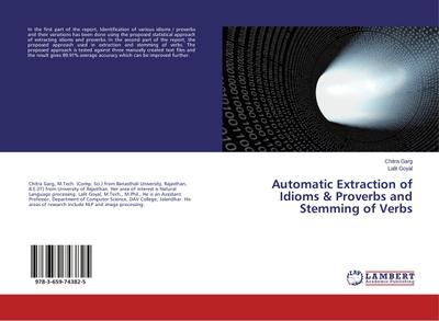 Automatic Extraction of Idioms & Proverbs and Stemming of Verbs