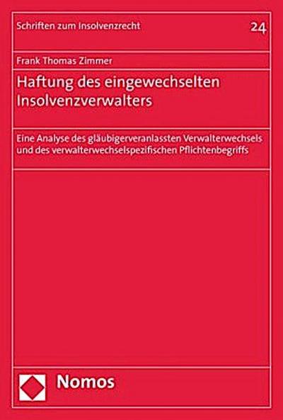 Haftung des eingewechselten Insolvenzverwalters