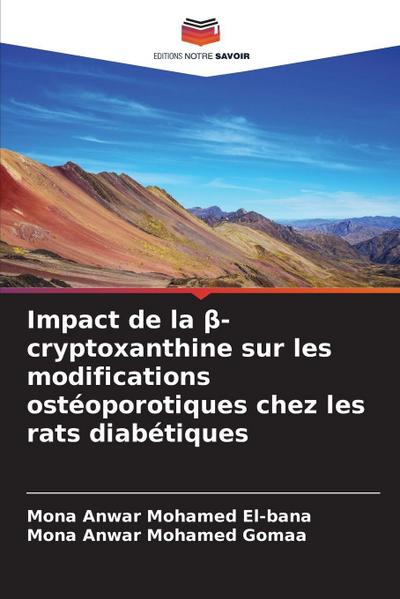 Impact de la ¿-cryptoxanthine sur les modifications ostéoporotiques chez les rats diabétiques