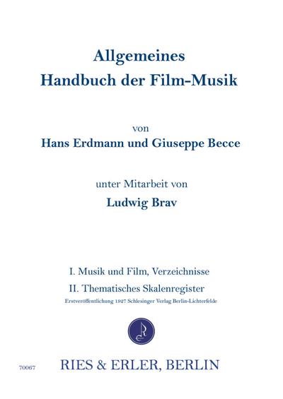 Allgemeines Handbuch der Filmmusik