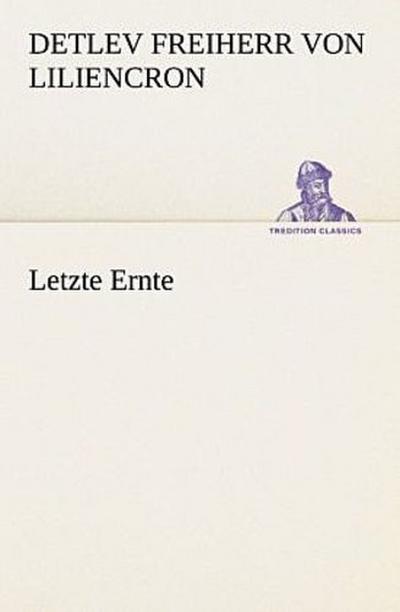 Letzte Ernte