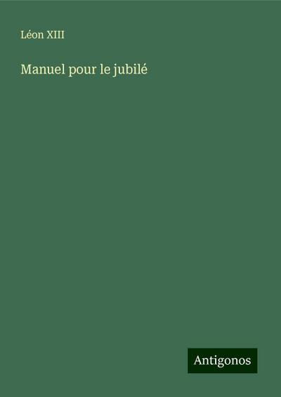 Manuel pour le jubilé