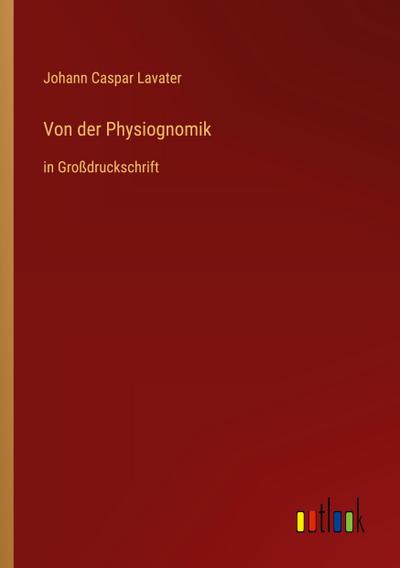 Von der Physiognomik