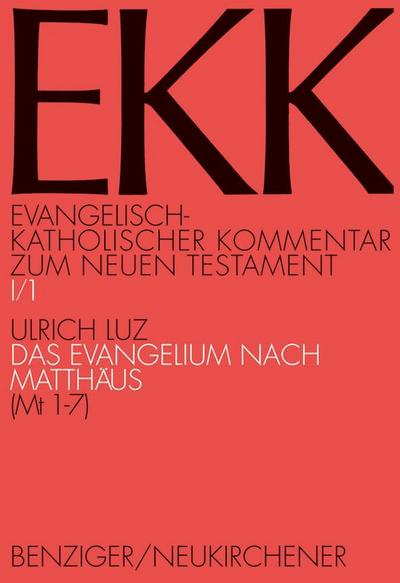 Das Evangelium nach Matthäus, EKK I/1