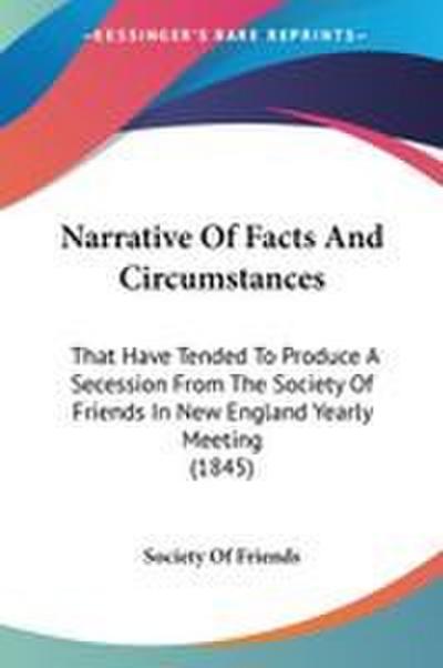 Narrative Of Facts And Circumstances