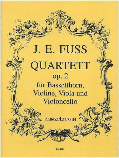 Quartett op.2 : für Bassetthorn,  Violine, Viola und Violoncello  Stimmen
