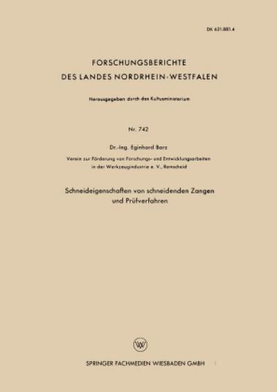Schneideigenschaften von schneidenden Zangen und Prüfverfahren