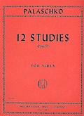 12 Studies op.55for viola solo