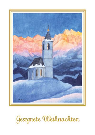 Reinhold Stecher Weihnachtskarte Morgenrot
