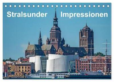 Stralsunder Impressionen (Tischkalender 2026 DIN A5 quer), CALVENDO Monatskalender