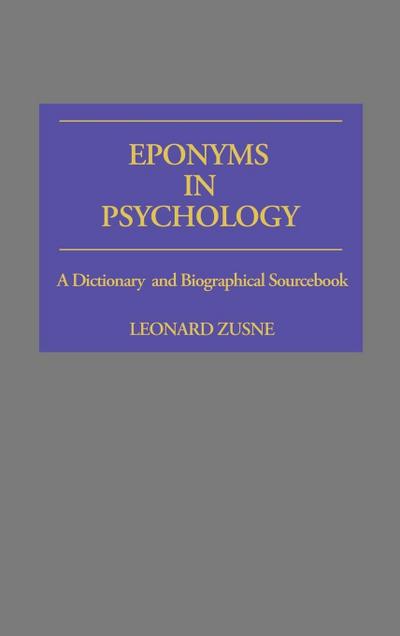 Eponyms in Psychology