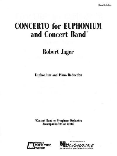 Concerto for Euphonium and Concert Band: Piano Reduction