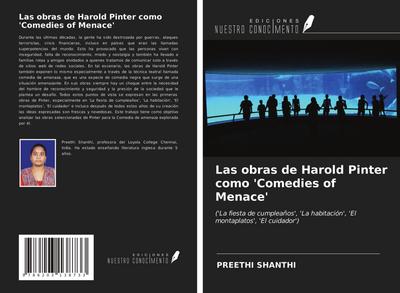 Las obras de Harold Pinter como ’Comedies of Menace’