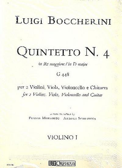 Quintett D-Dur Nr.4 G448für 2 Violinen, Viola, Violoncello und Gitarre