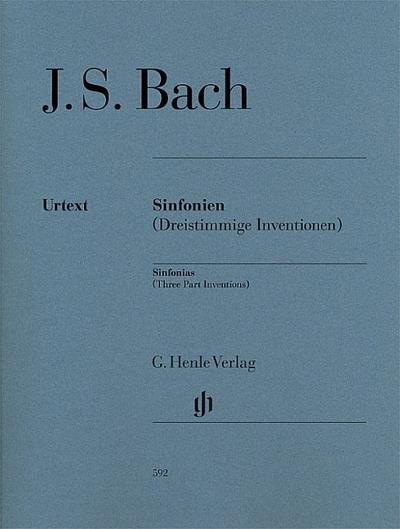 Sinfonien (Dreistimmige Inventionen) für Klavier zu zwei Händen. Revidierte Ausgabe von HN 360