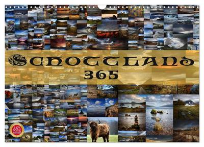 Schottland 365 (Wandkalender 2024 DIN A3 quer), CALVENDO Monatskalender