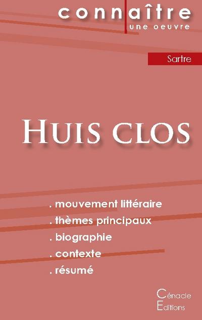 Fiche de lecture Huis clos de Jean-Paul Sartre (Analyse littéraire de référence et résumé complet)