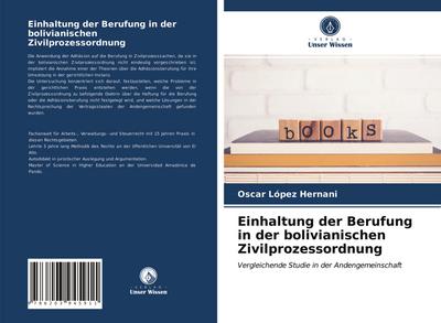 Einhaltung der Berufung in der bolivianischen Zivilprozessordnung