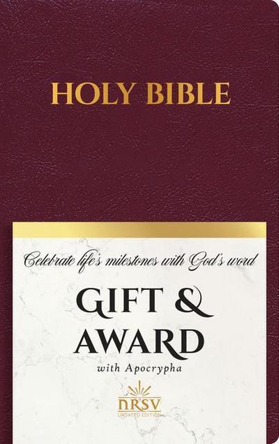 NRSV Updated Edition Gift & Award Bible with Apocrypha (Imitation Leather, Burgundy)