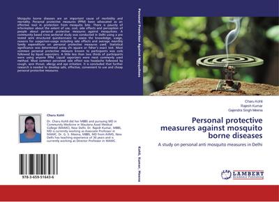 Personal protective measures against mosquito borne diseases