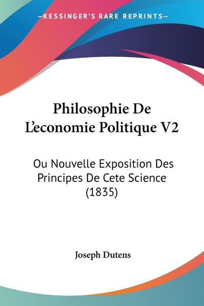 Philosophie De L’economie Politique V2