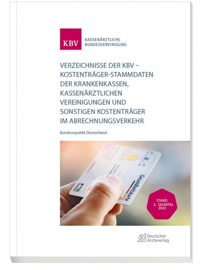 Verzeichnisse der KBV - Stand: 2. Quartal 2025
