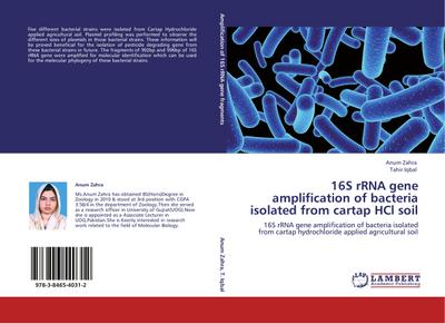 16S rRNA gene amplification of bacteria isolated from cartap HCl soil